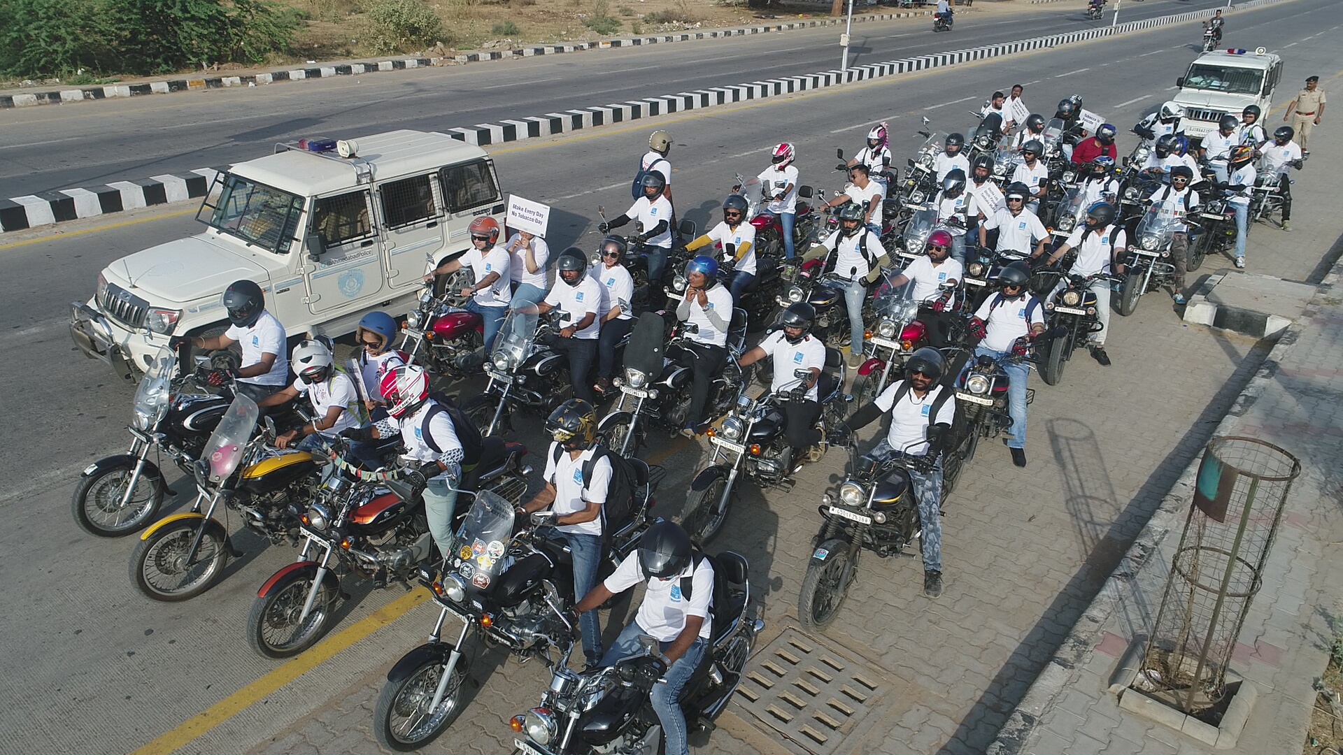 Bike Rally to Celebrate every day as NO TOBACCO DAY.